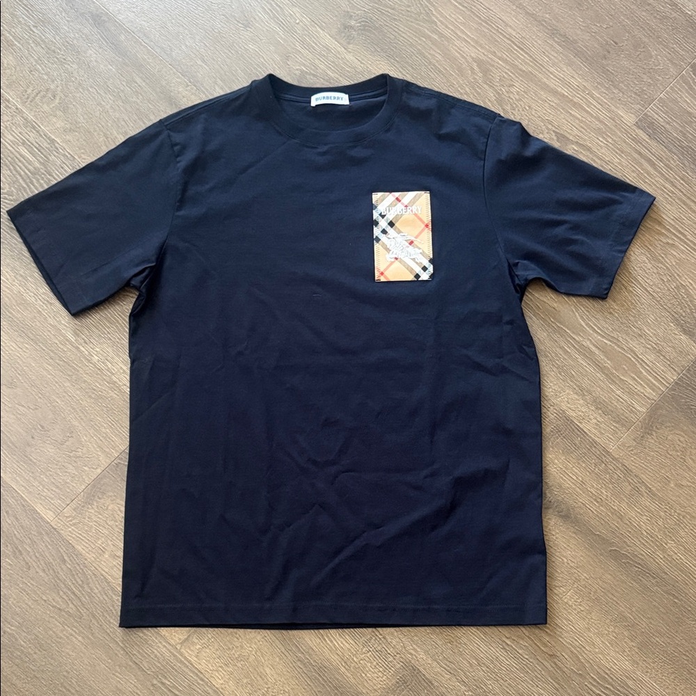 Burberry Black Crewneck T-Shirt